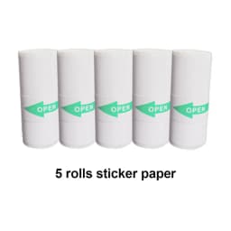 Mini Thermal Label Printer Smart Pocket Portable Photo Printer For Phone Wireless Bluetooth Adhesive Miniprint W/ Printing Paper