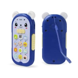 Baby Musical Mobile Phone Cartoon Teether Phone with Sound & Light Telephone Electronic Toy Eucational Learning Toys Baby Gifts
