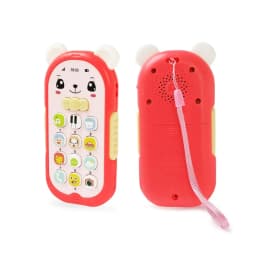 Baby Musical Mobile Phone Cartoon Teether Phone with Sound & Light Telephone Electronic Toy Eucational Learning Toys Baby Gifts