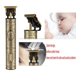 Kemei KM-700D Professional Hair Clipper Barber Hair Trimmer for Men Retro Buddha Cordless Edge Electric Hair Cutting Machine