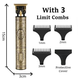 Kemei KM-700D Professional Hair Clipper Barber Hair Trimmer for Men Retro Buddha Cordless Edge Electric Hair Cutting Machine