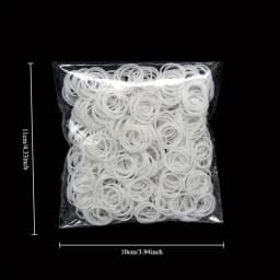 600pcs Colorful Rubber Loom Bands Refill Kit for Boy Girl DIY Craft Gift Set Rubber Band Loom Make Bracelet Children's Toys