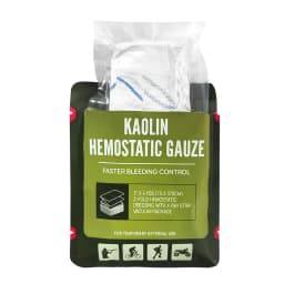 Hemostatic Kaolin Gauze Combat Emergency Trauma Z-Fold Soluble For Ifak Tactical First Aid Kit Medical Wound Dressing