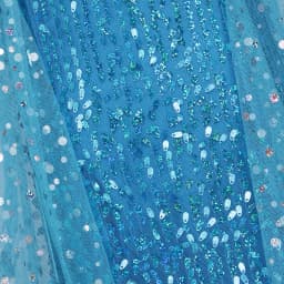 Toddler Shimmering Elsa Maxi Dress Feastured Princess Snow Queen Costume Full Bodice Sequins Embellished Christmas Party Frocks