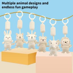 Newborn Baby Rattle Hanging Plush Toy Soft Animal Handbells Rattles Early Education Toys Infant Stroller Bed Crib Baby Toy Gifts