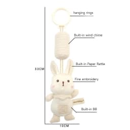 Newborn Baby Rattle Hanging Plush Toy Soft Animal Handbells Rattles Early Education Toys Infant Stroller Bed Crib Baby Toy Gifts
