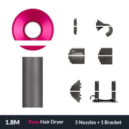 Ionic Hair Dryer 5 In 1 With Diffuser Professional Hair Care Appliances Women Salon Barber Leafless Hairdryer Super Hair Dryer