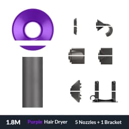 Ionic Hair Dryer 5 In 1 With Diffuser Professional Hair Care Appliances Women Salon Barber Leafless Hairdryer Super Hair Dryer