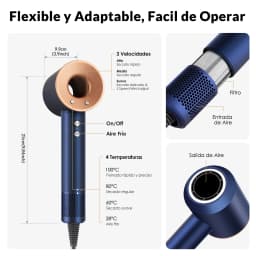 Ionic Hair Dryer 5 In 1 With Diffuser Professional Hair Care Appliances Women Salon Barber Leafless Hairdryer Super Hair Dryer