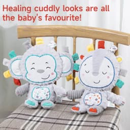 Baby Plush Bell Rattles Toy Baby Tags Stuffed Animal Soft Toy Built-in Rattles Sensory Elephant Plush Bell Toys Sleep Plush Gift