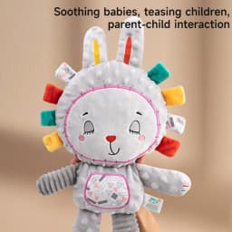 Baby Plush Bell Rattles Toy Baby Tags Stuffed Animal Soft Toy Built-in Rattles Sensory Elephant Plush Bell Toys Sleep Plush Gift