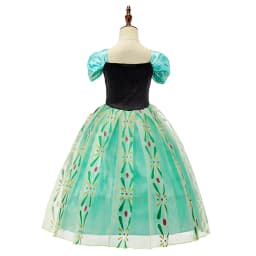 Girls Princess Dress Kids Snow Queen Cosplay Costume Halloween Party Dress Up Outfit with Wig Headband Accessories Set Book Week