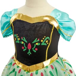 Girls Princess Dress Kids Snow Queen Cosplay Costume Halloween Party Dress Up Outfit with Wig Headband Accessories Set Book Week