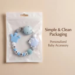 Custom Baby Name Pacifier Clip BPA Free Food Grade Silicone Teether Blue Crown Hedgehog Dummy Chain Soother Leash Toddler Gift