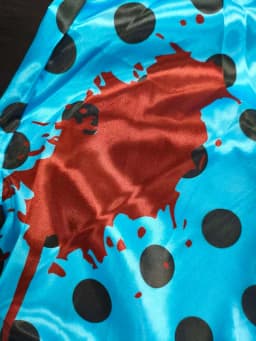 Halloween Kids Scary Clown Costume Boys Blue Polka Dot Striped Jumpsuit with Mask