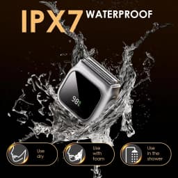 Mini Electric Smart Shaver Razor for Men with 20,000 RPM Motor,LED Display,3 Floating Blades,IPX7 Waterproof,Beard Trimmer Tool