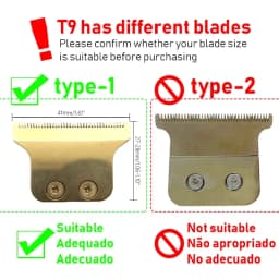 for T9 1.5/2/3/4/6/9 mm Professional Hair Trimmer Limit Comb Guards Trim Beard Hairdresser Hair Cutting Guide Barber Accesories