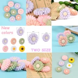 LOFCA Leaf 5pcs/10pcs Sunflower Cute Silicone Beads Daisy Food Grade Leaves Teether BPA-Free Baby Snowman Toy Chain Accessories