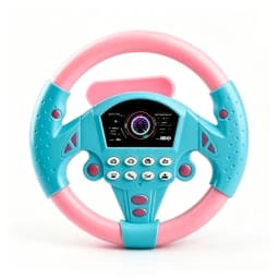 Simulation Driving Steering Wheel Toy Sound Light Effect Oretend Driving Game Early Educational Gift for Children