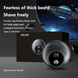 Portable Mini Electric Shaver For Men Double Ring Knife Mesh Digital LED Display USB Fast Charging Pocket Beard RazorTravel Car