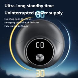 Portable Mini Electric Shaver For Men Double Ring Knife Mesh Digital LED Display USB Fast Charging Pocket Beard RazorTravel Car