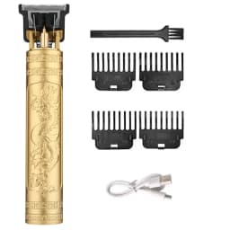 T9 Vintage Electric Hair Trimmer USB Rechargeable Zero Gap Hair Clipper Precision Outline Carving for Men Oil Head Styling