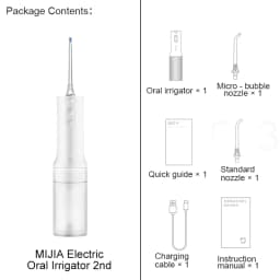 MIJIA Electric Oral Irrigator2,IPX7 Waterproof Rating,200ML Water Tank,3 Frequency Conversion Modes,Water Flosser Dental
