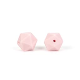 Cute-Idea 10pcs 14mm silicone icosahedron beads teething jewelry necklace bracelet chain BPA free baby product teether polygon