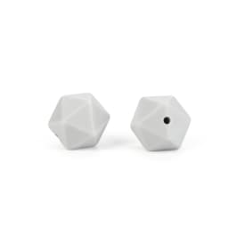 Cute-Idea 10pcs 14mm silicone icosahedron beads teething jewelry necklace bracelet chain BPA free baby product teether polygon