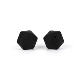 Cute-Idea 10pcs 14mm silicone icosahedron beads teething jewelry necklace bracelet chain BPA free baby product teether polygon