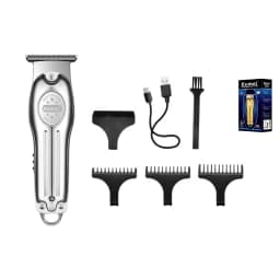Kemei Professional Hair Trimmer Gold Clipper Men Rechargeable Barber Cordless Hair Cutting Machine Men 0mm Bareheaded T-blade