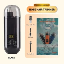 Rechargeable Nose Hair Trimmer and Facial Hair Remover for Men Nose Hair Shaver for Nasal Clearance - Portable Grooming Tool For