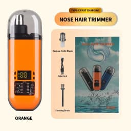 Rechargeable Nose Hair Trimmer and Facial Hair Remover for Men Nose Hair Shaver for Nasal Clearance - Portable Grooming Tool For