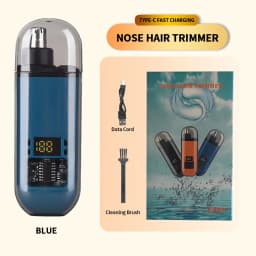 Rechargeable Nose Hair Trimmer and Facial Hair Remover for Men Nose Hair Shaver for Nasal Clearance - Portable Grooming Tool For