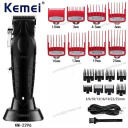 Men's Hair Clipper KM-2296 KM-658 KM-RS7098 Electric Hair Trimmer Machine Professional Hair Cutting Machine Beard Trimmer