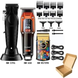 Men's Hair Clipper KM-2296 KM-658 KM-RS7098 Electric Hair Trimmer Machine Professional Hair Cutting Machine Beard Trimmer