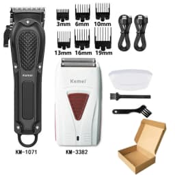 Kemei Hair Clipper Km-2296 Km-1071 Km-3382 Barber Blading Hair Cutting Machine Clipper Grooming Cordless Rechargeable Shaver