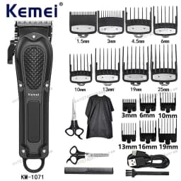 Kemei Hair Clipper Km-2296 Km-1071 Km-3382 Barber Blading Hair Cutting Machine Clipper Grooming Cordless Rechargeable Shaver