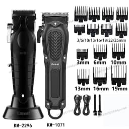 Kemei Hair Clipper Km-2296 Km-1071 Km-3382 Barber Blading Hair Cutting Machine Clipper Grooming Cordless Rechargeable Shaver