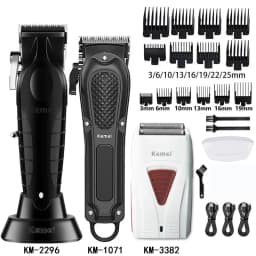 Kemei Hair Clipper Km-2296 Km-1071 Km-3382 Barber Blading Hair Cutting Machine Clipper Grooming Cordless Rechargeable Shaver