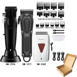 Kemei Hair Clipper Km-2296 Km-1071 Km-3382 Barber Blading Hair Cutting Machine Clipper Grooming Cordless Rechargeable Shaver