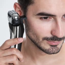 Electric Men's Shaver Reciprocating Shaver Water-washable Digital Display Beard Shaver with Sideburn Trimmer