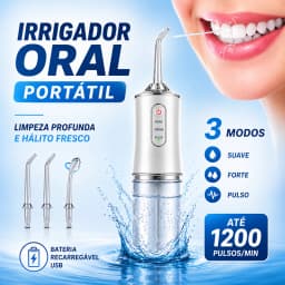Portable Smart Electric Oral Irrigator Water Flosser with 4 Jets 3 Modes Rechargeable Dental Teeth Cleaner Travel and Daily Use