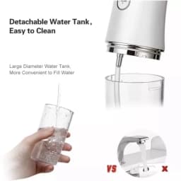 Portable Smart Electric Oral Irrigator Water Flosser with 4 Jets 3 Modes Rechargeable Dental Teeth Cleaner Travel and Daily Use
