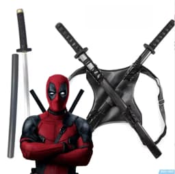 New Movie Character Role Play Costume Superhero Deadpool Costume Mask Sword Bag Suits Halloween Party Cosplay Jumpsuit 3D Style