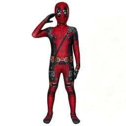 New Movie Character Role Play Costume Superhero Deadpool Costume Mask Sword Bag Suits Halloween Party Cosplay Jumpsuit 3D Style