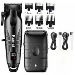 Kemei KM-2290 KM-2293 KM-T95 Professional Cutting Machine Electric Shaver Hair Trimmers with LCD Display Men's Hair Clippers