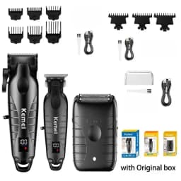 Kemei KM-2290 KM-2293 KM-T95 Professional Cutting Machine Electric Shaver Hair Trimmers with LCD Display Men's Hair Clippers
