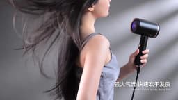 220V New Foldable Hair Dryer 2400W High-Power Silent Hair Dryer With Cold And Hot Air Distribution And Multi Nozzle Blower