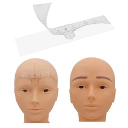 Disposable 50pcs / lot Microblading Ruler Guide Ruler Adhesive Sticker Permanent Eyebrow Makeup Eyebrow Tool